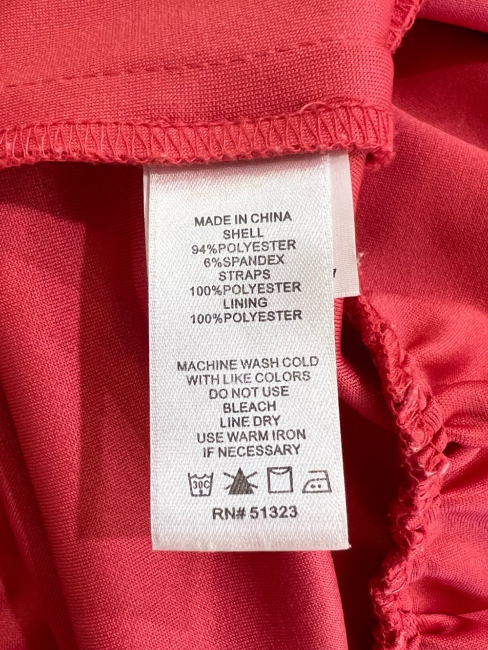 1.STATE Coral Poppy Ruffle Hem Mini Dress Strappy Fit Flare Size 10 - Picture 7 of 10